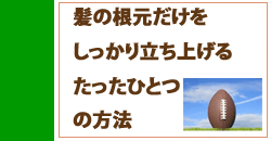 髪の根元だけを立ち上げるたった一つの方法