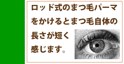 まつ毛が短くなったような感じが・・・